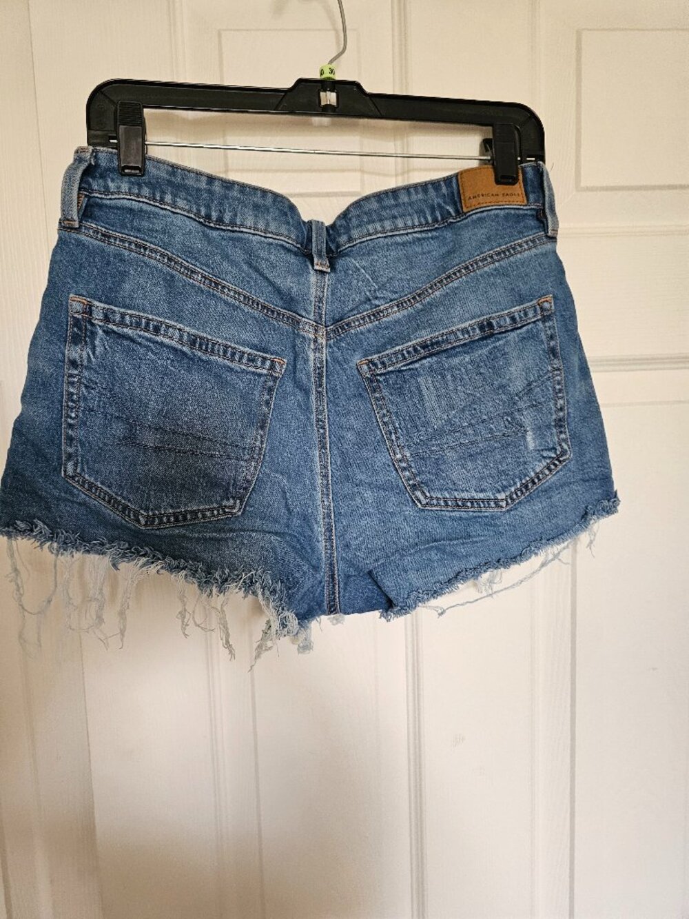 American Eagle High-Waisted Distressed Denim Shorts